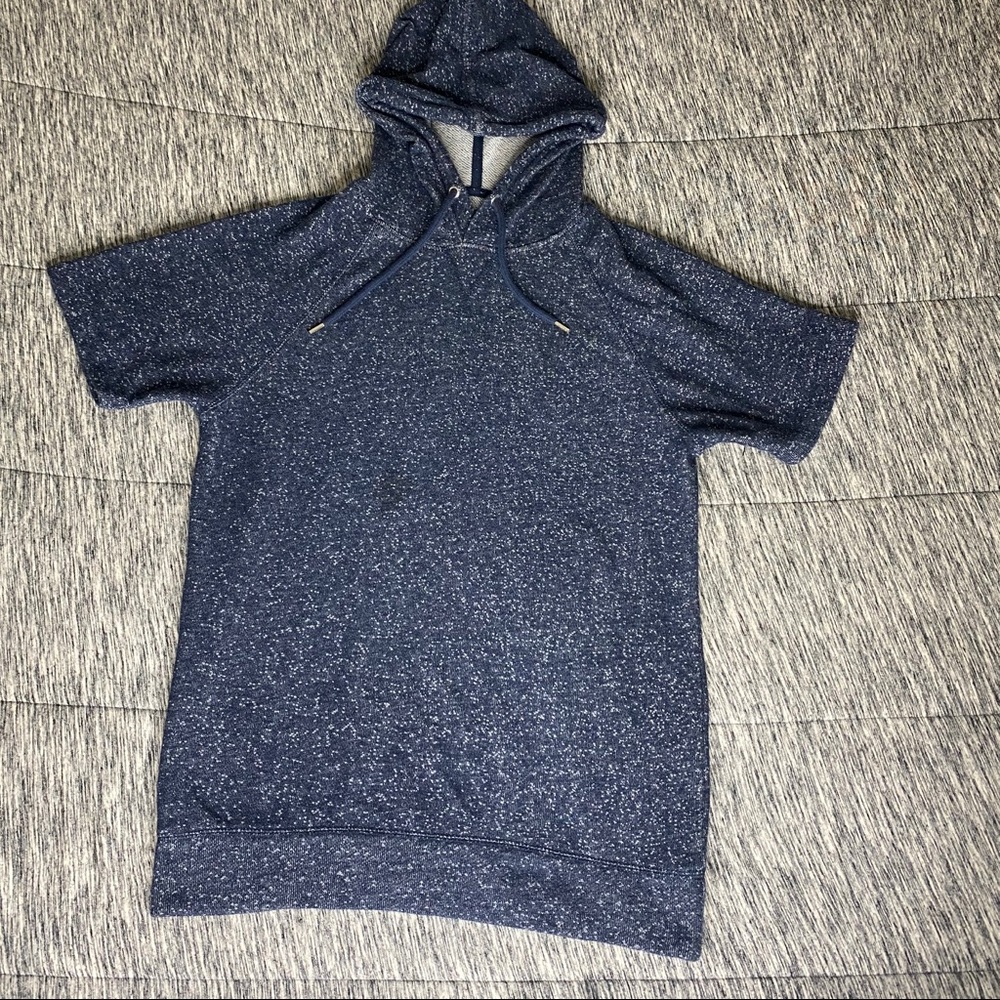 Forever 21 Speckled Short Sleeve Hoodie